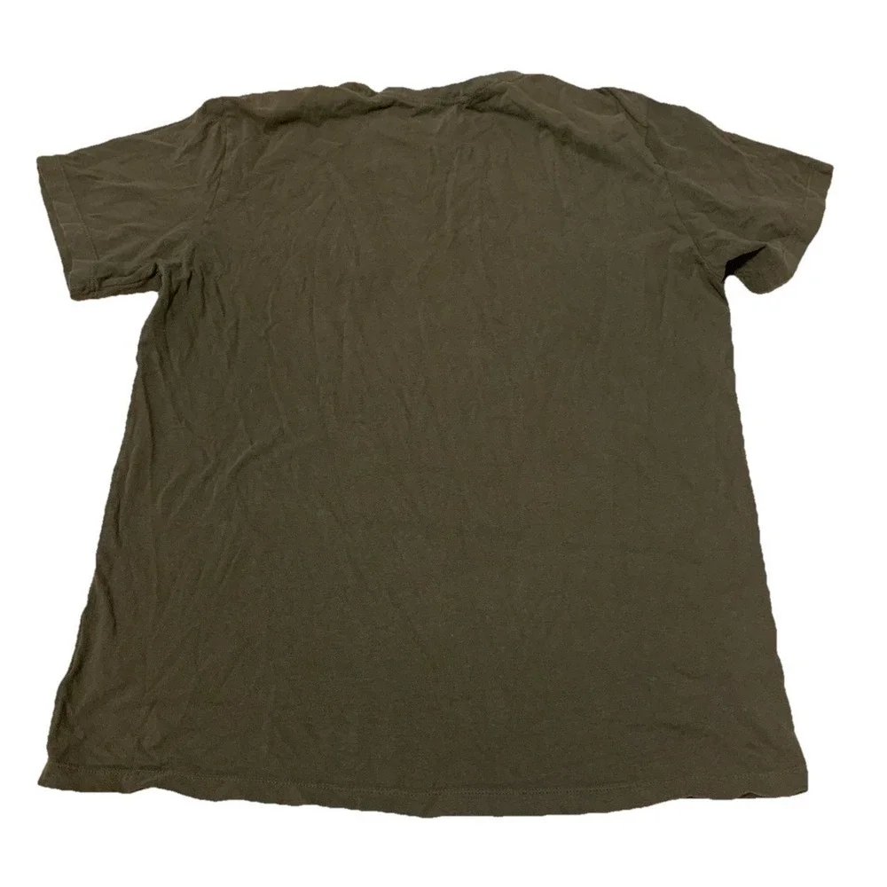 The North Face Mens T Shirt Médium Green Logo Short Sleeve 0043